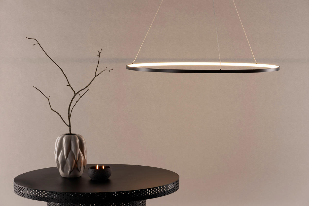 HÄNGLAMPA 100/6/100 cm  - svart, Basics, metall (100/6/100cm) - P & B