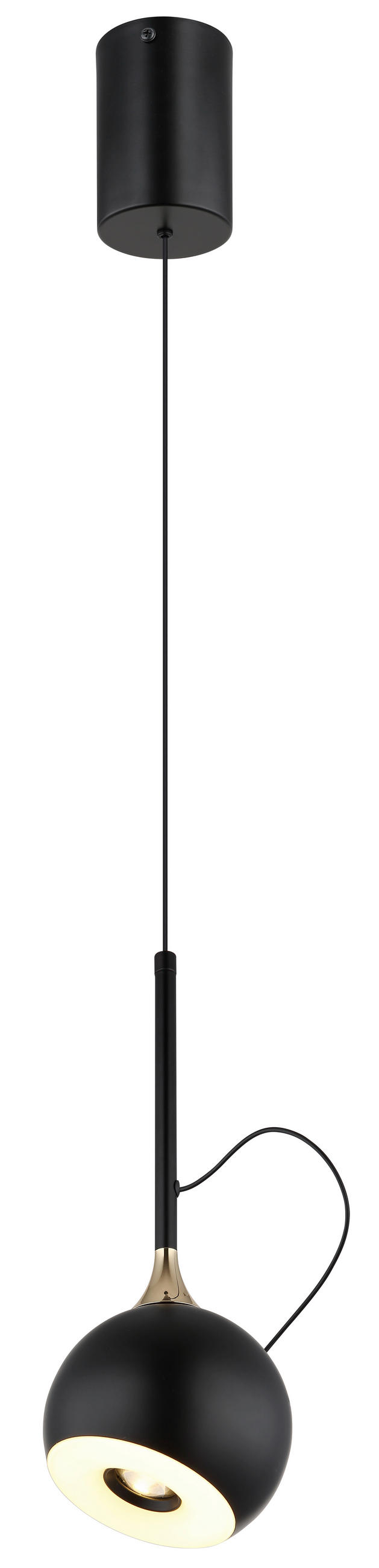 ZÁVĚSNÉ LED SVÍTIDLO, 12/150 cm  - bílá/černá, Design, kov/plast (12/150cm) - Globo