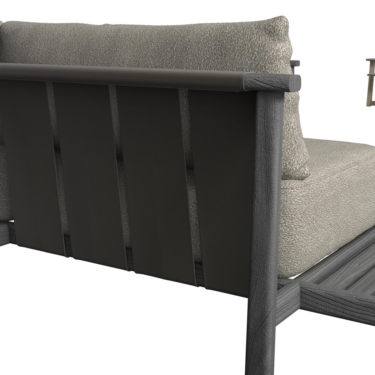 LOUNGEGARNITUR 308/264 cm Esche massiv  - Taupe/Anthrazit, ROMANTIK / LANDHAUS, Holz/Textil (308/264cm) - Dieter Knoll