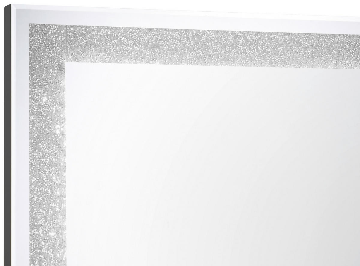 BADEZIMMERSPIEGEL 60/80/3,5 cm  - Schwarz, MODERN, Glas/Metall (60/80/3,5cm)
