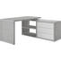 ECKSCHREIBTISCH Grau, Weiß - Weiß/Grau, Design, Holzwerkstoff/Metall (150/74/140cm) - Carryhome ECKSCHREIBTISCH Grau, Weiß - Weiß/Grau, Design, Holzwerkstoff/Metall (150/74/140cm) - Carryhome