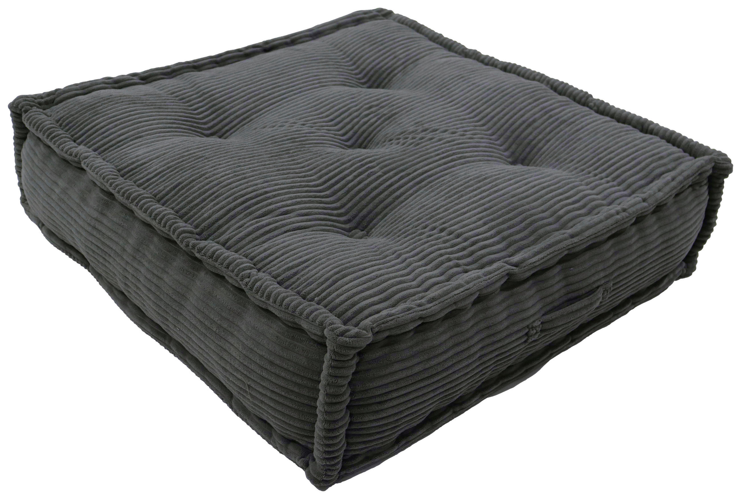 SOFAELEMENT in gerippt Grau  - Grau, Design, Textil (80/20/80cm) - P & B