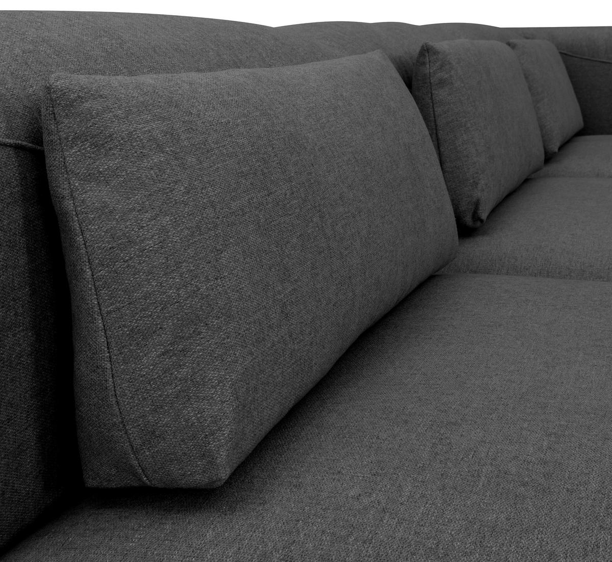 RÜCKENKISSEN  - Anthrazit, Design, Textil (60/25/12cm) - Max Winzer
