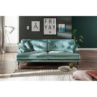 3-SITZER-SOFA TOKIO-3S SOFA Samt Petrol  - Petrol, MODERN, Textil (220/89/100cm) - MID.YOU