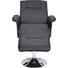 RELAXSESSELSET Lederlook - Chromfarben/Schwarz, Design, Textil/Metall (77/111/95/81/117cm) - Cantus