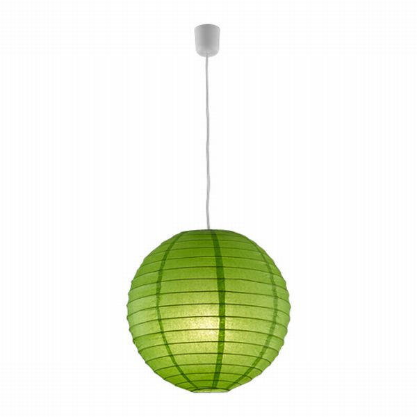 VISEČA SVETILKA        40/39 cm       - zelena, Konvencionalno, papir (40/39cm)