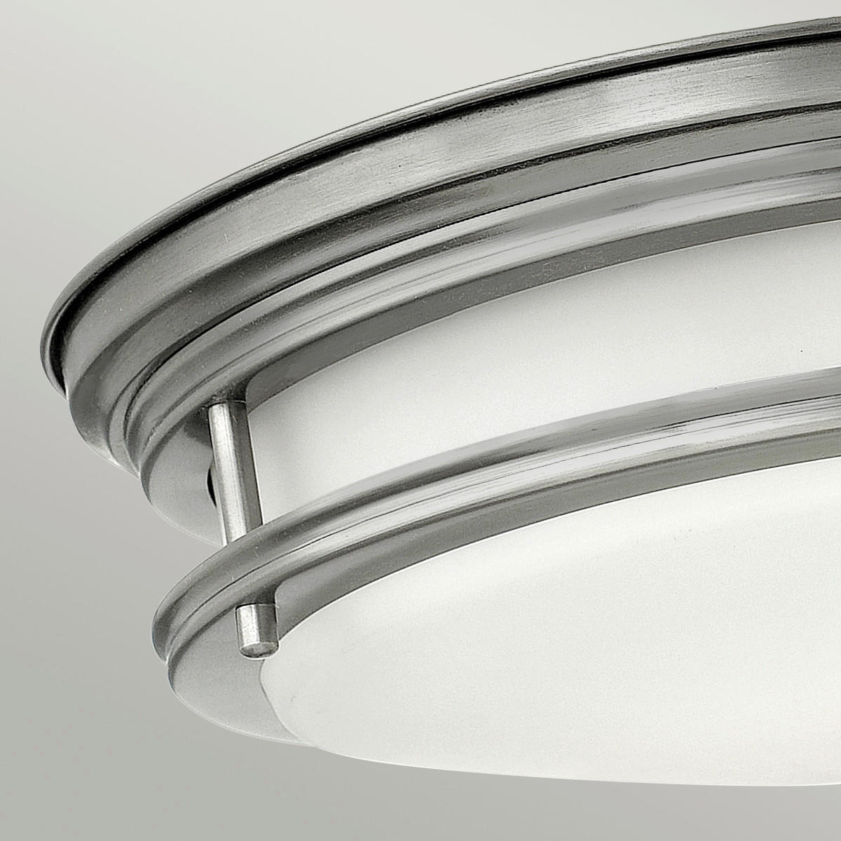 DECKENLEUCHTE  30.5/11.7 cm    - Nickelfarben, Konventionell, Glas/Metall (30.5/11.7cm) - Elstead Lighting