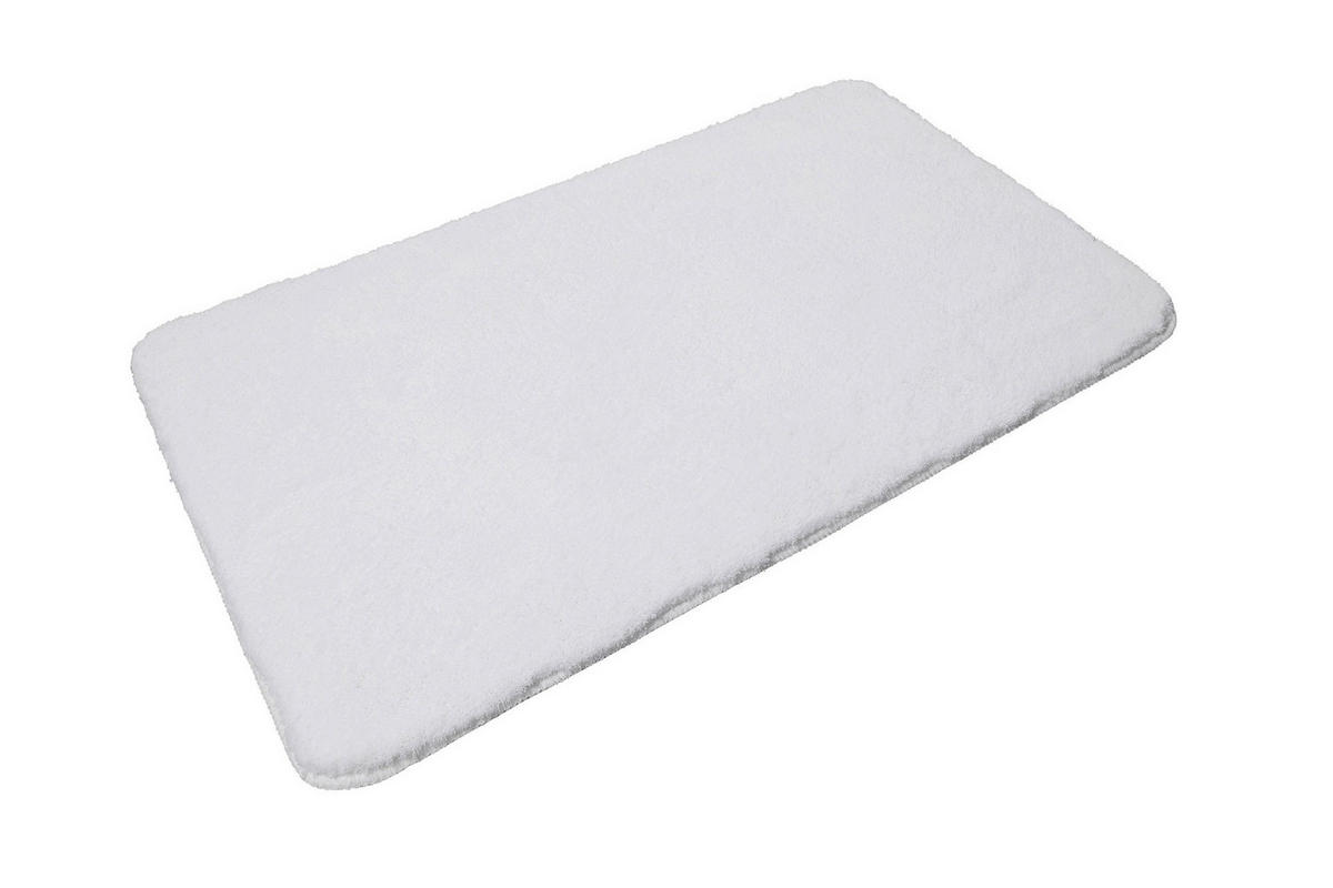 BADTEPPICH Weiß 55/65 cm  - Weiß, Basics, Textil (55/65cm) - WECON HOME
