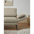 ECKSOFA  in Flachgewebe Beige  175-224/255-365 cm  - Beige/Schwarz, Design, Textil/Metall (175-224/255-365cm) - Dieter Knoll