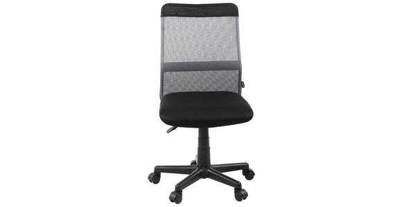 DREHSTUHL Netzbespannung Grau, Schwarz - Schwarz/Grau, MODERN, Kunststoff/Textil (47/85-97/55cm) - Carryhome