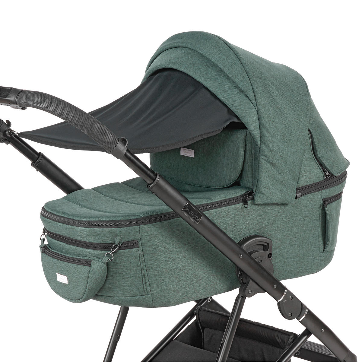 BARNVAGNSSET  - skogsgrön/svart, Basics, metall/textil (57,5/116/101cm) - Jimmylee