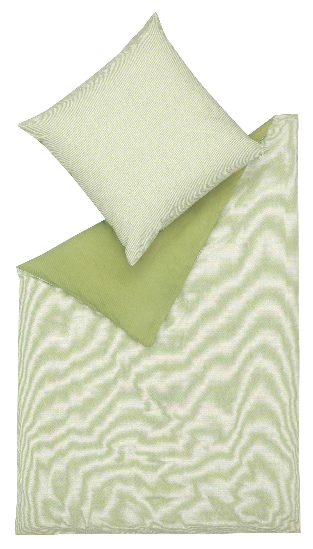 OBOUSTRANNÉ POVLEČENÍ, krep, zelená, světle zelená, 135/200 cm - zelená/světle zelená, Basics, textil (135/200cm) - Esprit