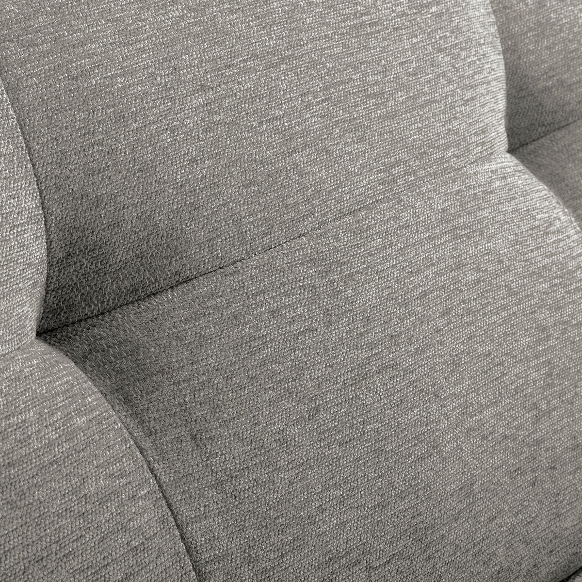 ECKSOFA AUSTIN Hellgrau Flachgewebe Sitztiefenverstellung  - Hellgrau/Schwarz, Design, Kunststoff/Textil (286/169cm) - Livetastic