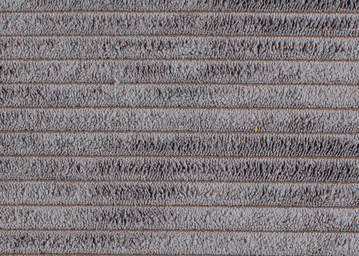WOHNLANDSCHAFT in Cord Graphitfarben  - Chromfarben/Graphitfarben, KONVENTIONELL, Kunststoff/Textil (180/376/180cm) - Carryhome