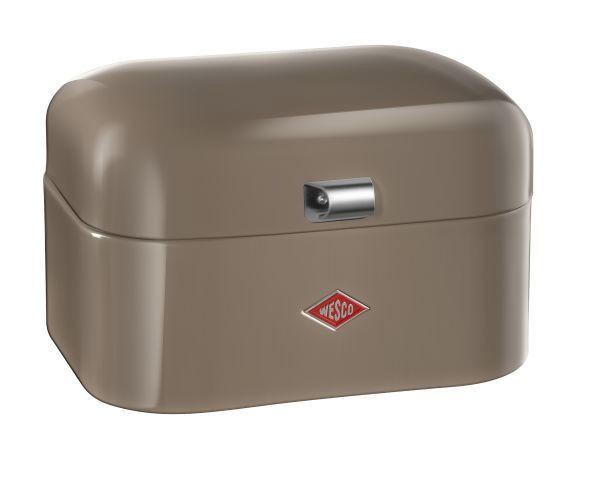 BROTKASTEN - Grau, Basics, Metall (28/22/17cm) - Wesco