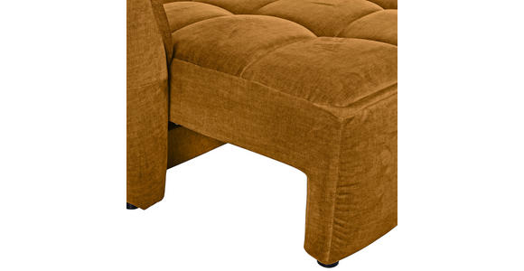 SCHLAFSOFA Flachgewebe Senfgelb - Senfgelb/Schwarz, KONVENTIONELL, Kunststoff/Textil (250/70/118cm) - Carryhome