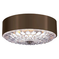 DECKENLEUCHTE  40.6/15.2 cm    - Messingfarben/Braun, Konventionell, Glas/Metall (40.6/15.2cm) - Elstead Lighting