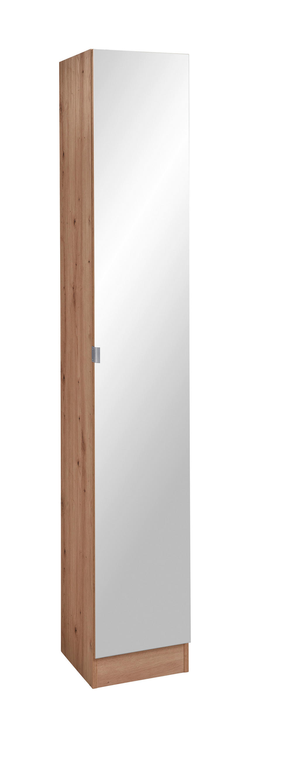 HOCHSCHRANK 32,5/195,5/33 cm  - Eichefarben, Konventionell, Glas/Holzwerkstoff (32,5/195,5/33cm) - Xora