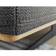 ECKSOFA Dunkelgrau Struktur  - Eichefarben/Dunkelgrau, Design, Holz/Textil (163/305cm) - Novel