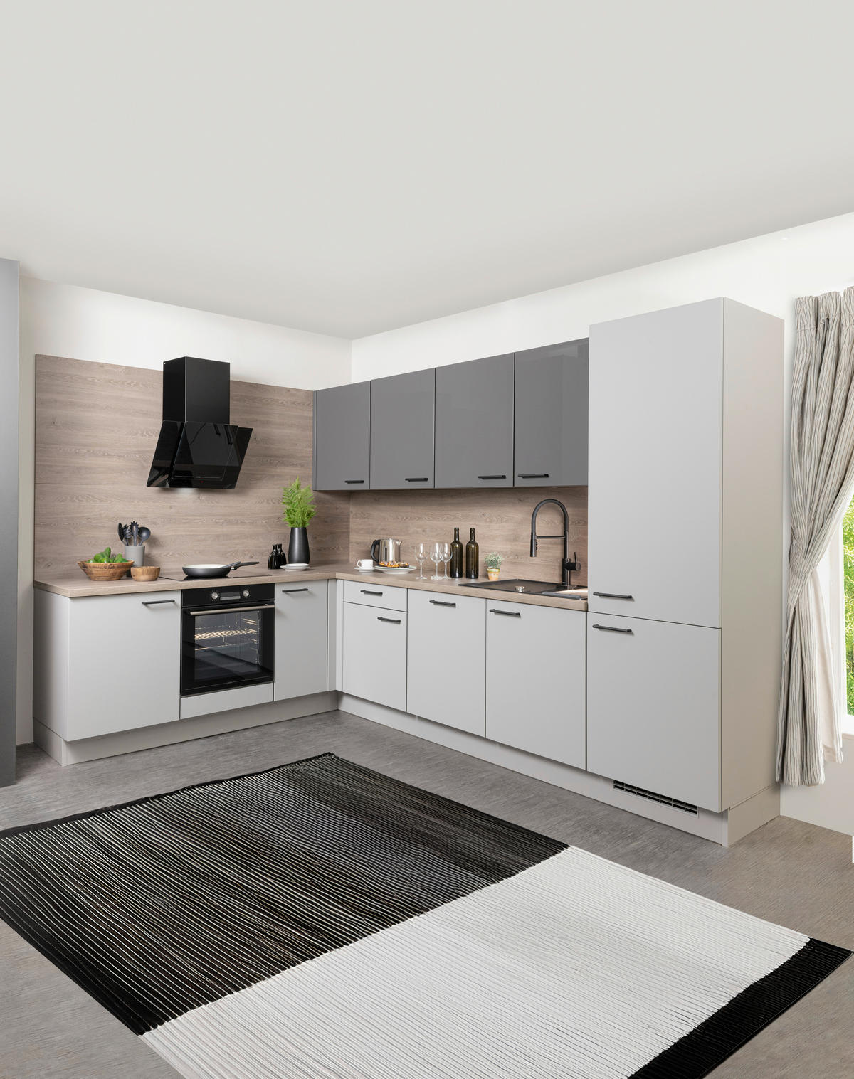 KUCHYNĚ NA MÍRU FLORIAN - magnolie, Design, kompozitní dřevo - Celina