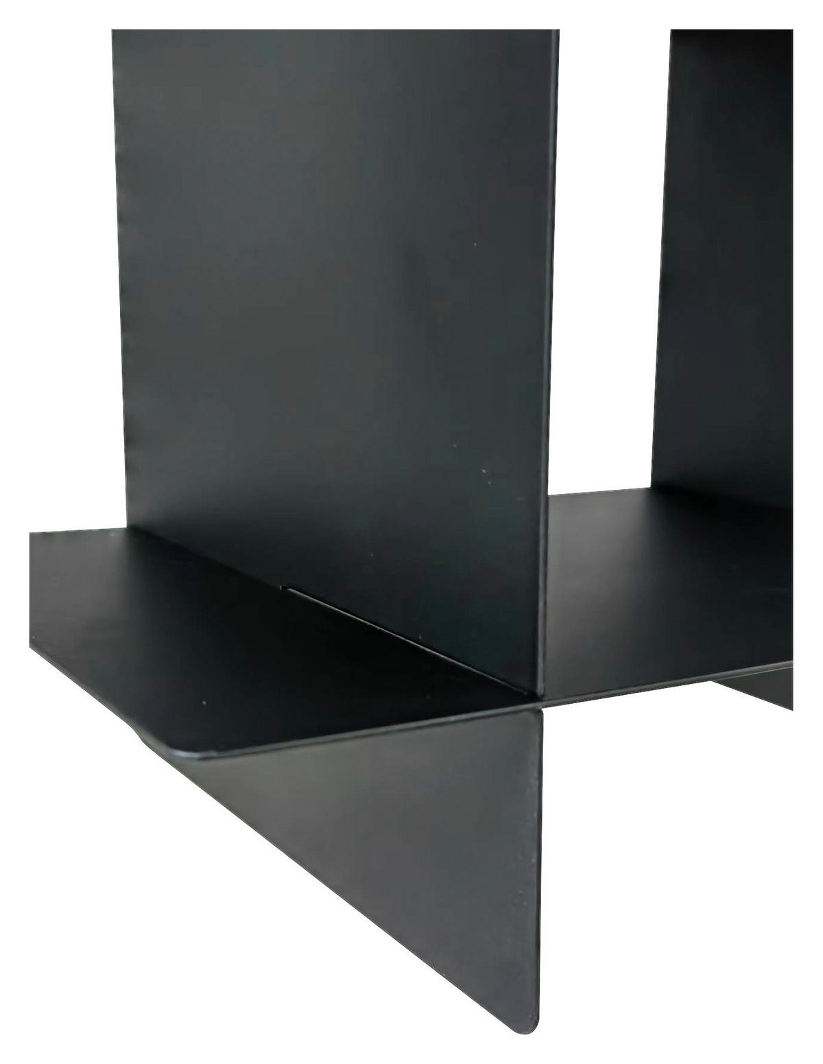 WANDREGAL Schwarz  - Schwarz, Basics, Metall (40/40/15cm) - Landscape