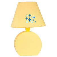 KINDERTISCHLEUCHTE Ofelia  - Gelb, Basics, Holzwerkstoff/Textil (18/18/26cm)