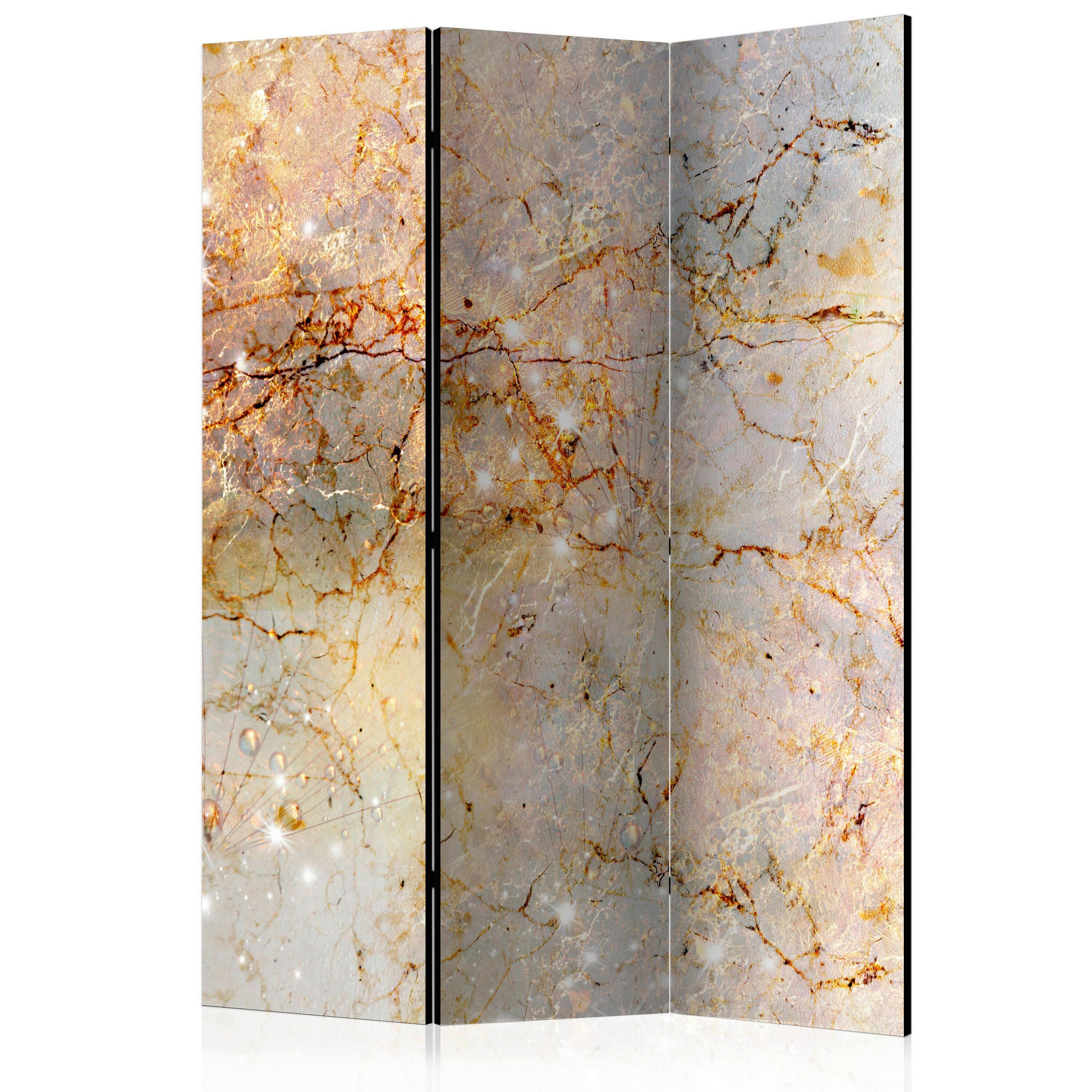 SKÄRMVÄGG  i trä, textil  beige, blågrå  - beige/blågrå, Basics, trä/textil (135/172/3cm) - artgeist