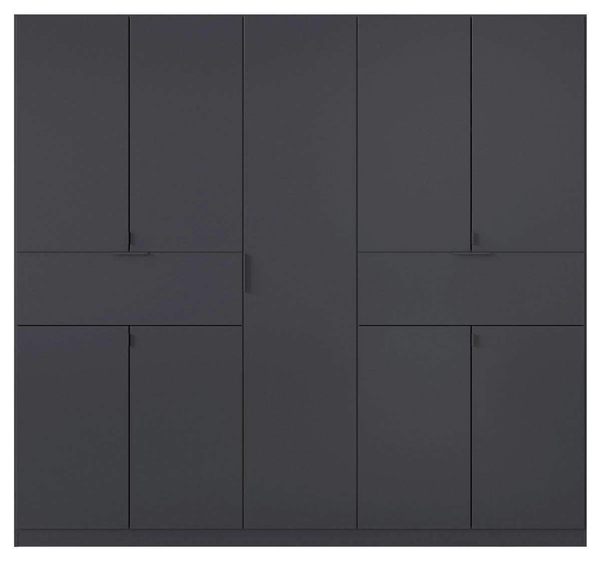 DREHTÜRENSCHRANK in Grau  - Grau, Modern, Holzwerkstoff/Metall (226/210/54cm) - Rauch Möbel