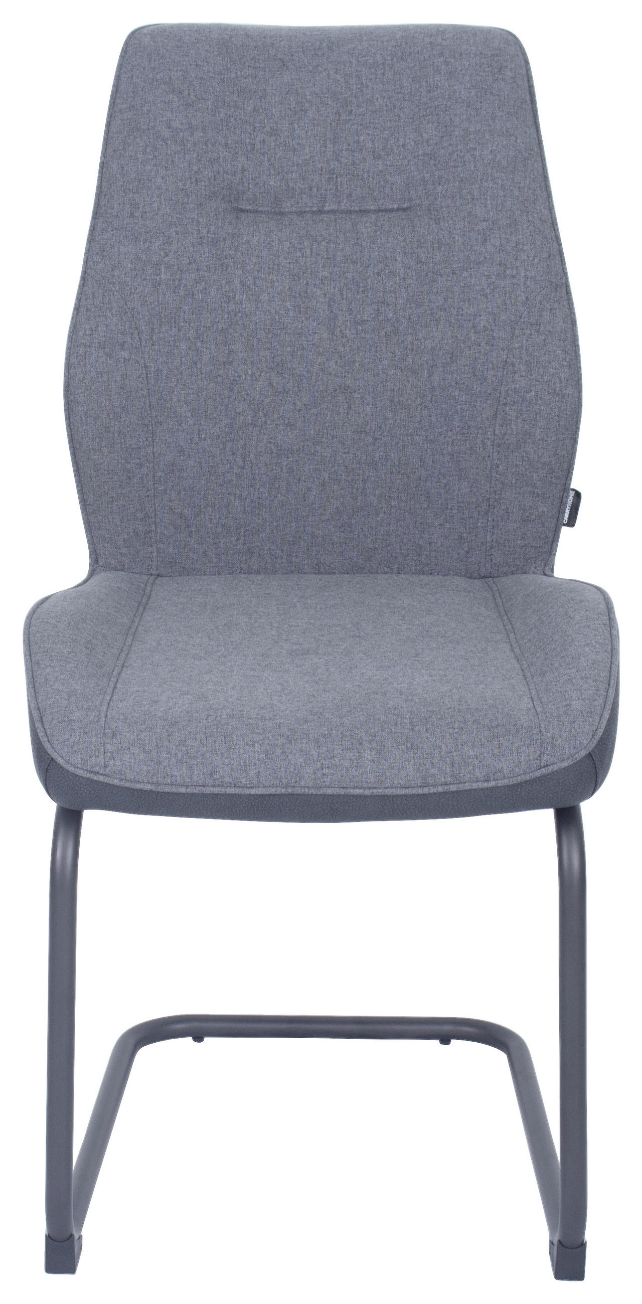 STOLIČKA S PRUŽNÝM PODNOŽÍM, tkaná textília, sivá, čierna - čierna/sivá, Design, kov/textil (48/94/61,5cm) - Carryhome