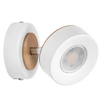 LED-STRAHLER 9/12,2/9 cm   - Weiß, Design, Holz/Kunststoff (9/12,2/9cm) - Osram