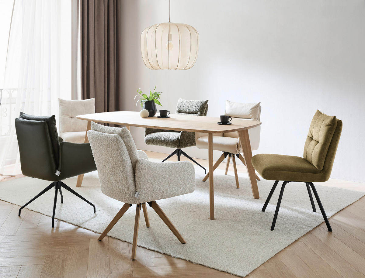 STUHL  in Velours Textil  - Schwarz/Braun, Design, Textil/Metall (50/84/68cm) - Welnova