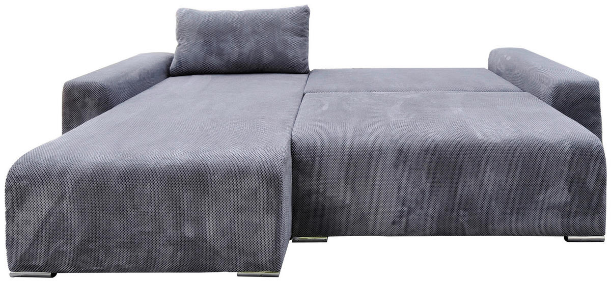 SEDEŽNA GARNITURA, siva  - srebrne barve/siva, Design, umetna masa/tekstil - Carryhome