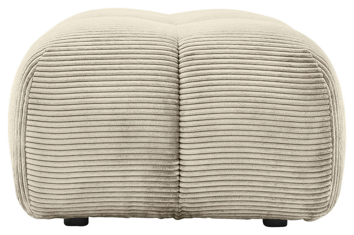 HOCKER Cord Beige  - Beige/Schwarz, KONVENTIONELL, Kunststoff/Textil (105/43/90cm) - Tom Tailor
