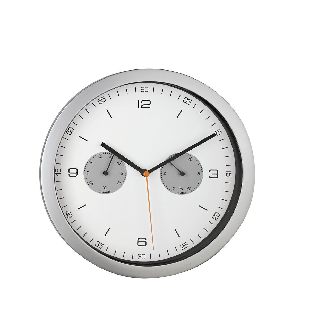 FUNKUHR  Silberfarben 26 cm  - Silberfarben, Basics, Kunststoff (26cm)