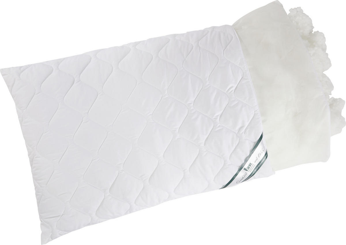 KOPFPOLSTER 70/90 cm   - Weiß, KONVENTIONELL, Textil (70/90cm) - FAN