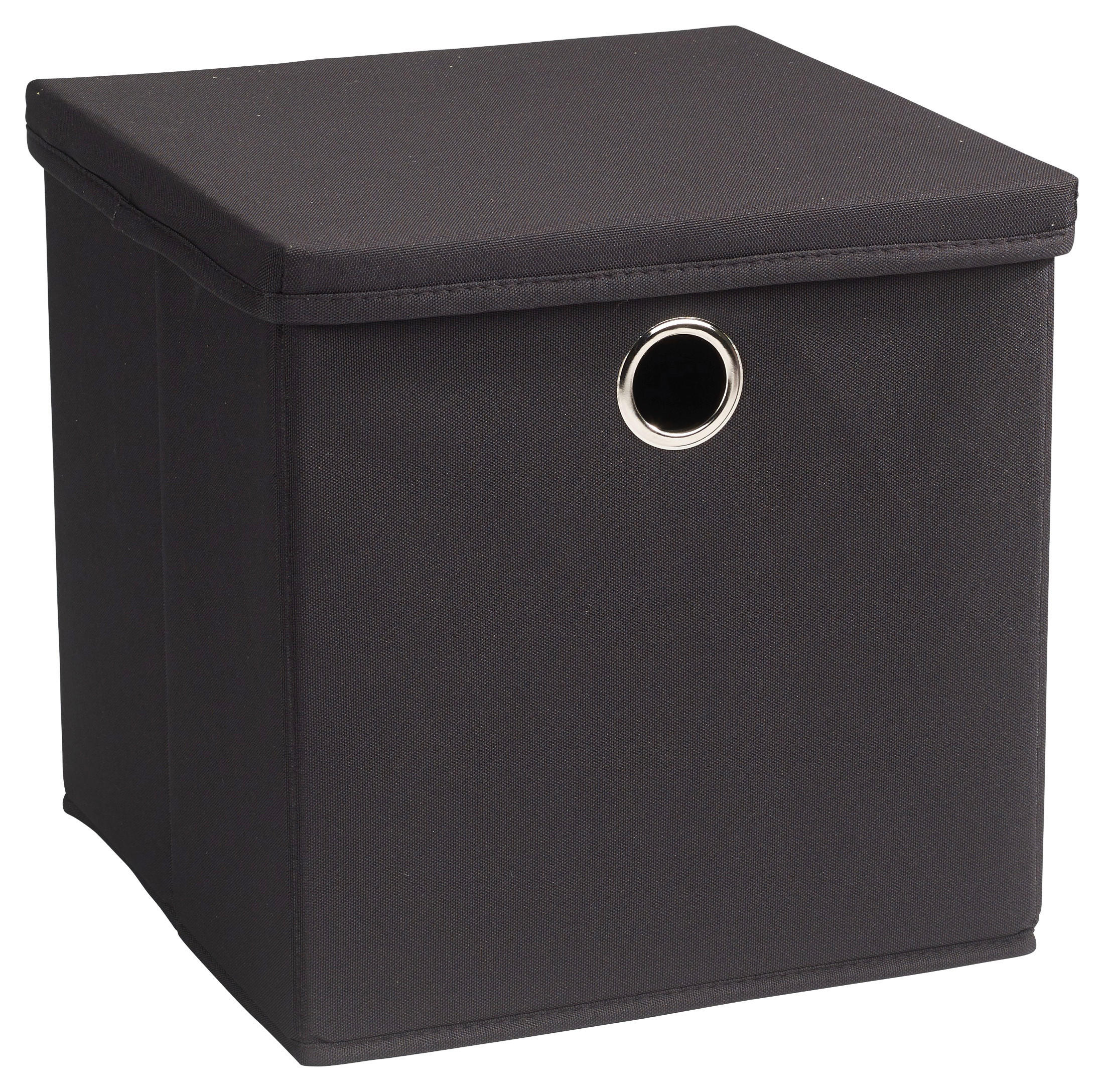 AUFBEWAHRUNGSBOX  - Anthrazit, Design, Textil (30/30/30cm) - Echtwerk