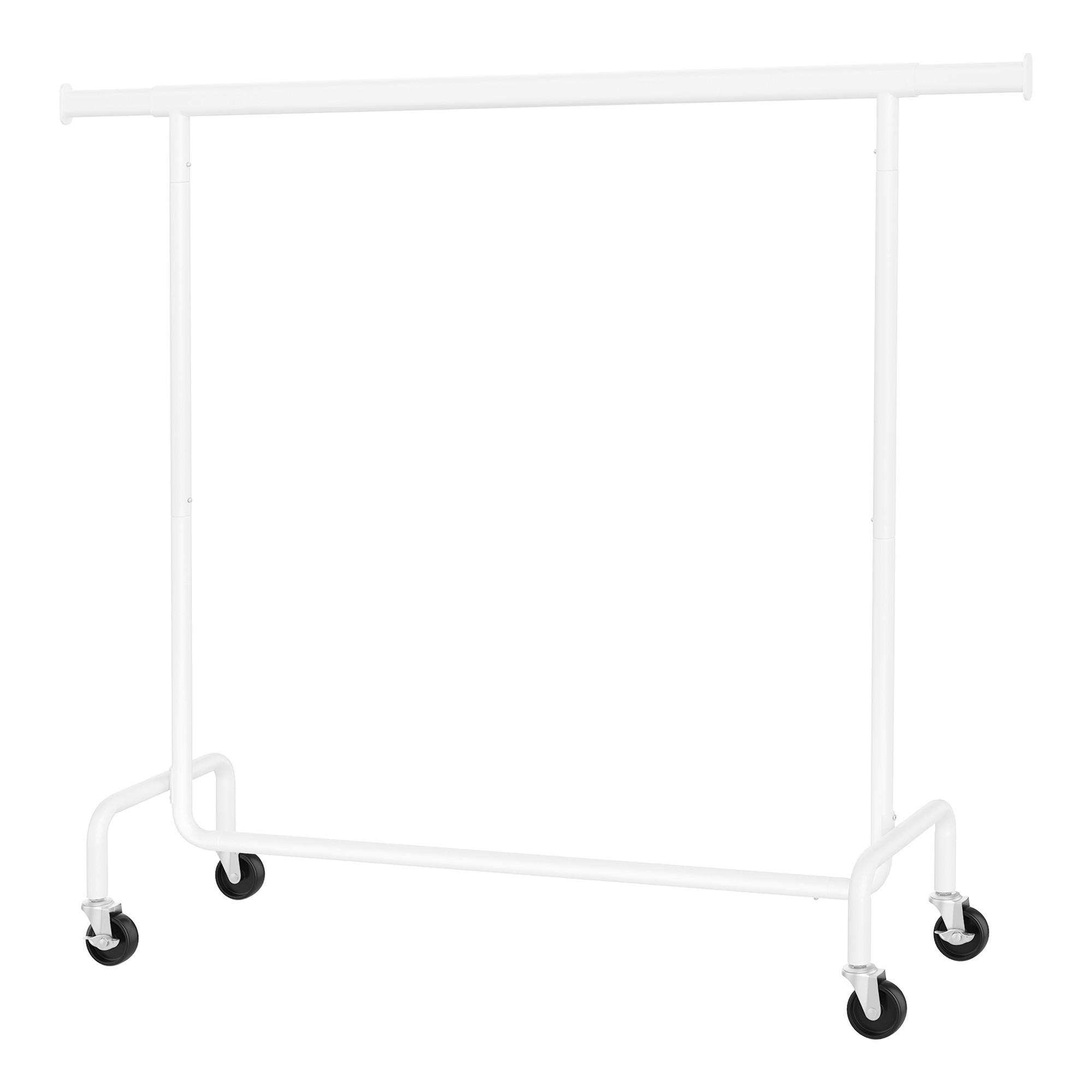 KLEIDERWAGEN in Weiß 150/160/45 cm   - Weiß, Trend, Kunststoff/Metall (150/160/45cm) - Boxxx