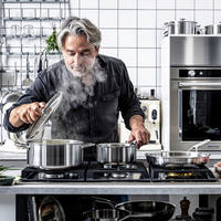 KASSEROLLE Multi-Ply Stainless Steel 4.9 L  - Edelstahlfarben, Basics, Glas/Metall (24cm) - Kitchenaid
