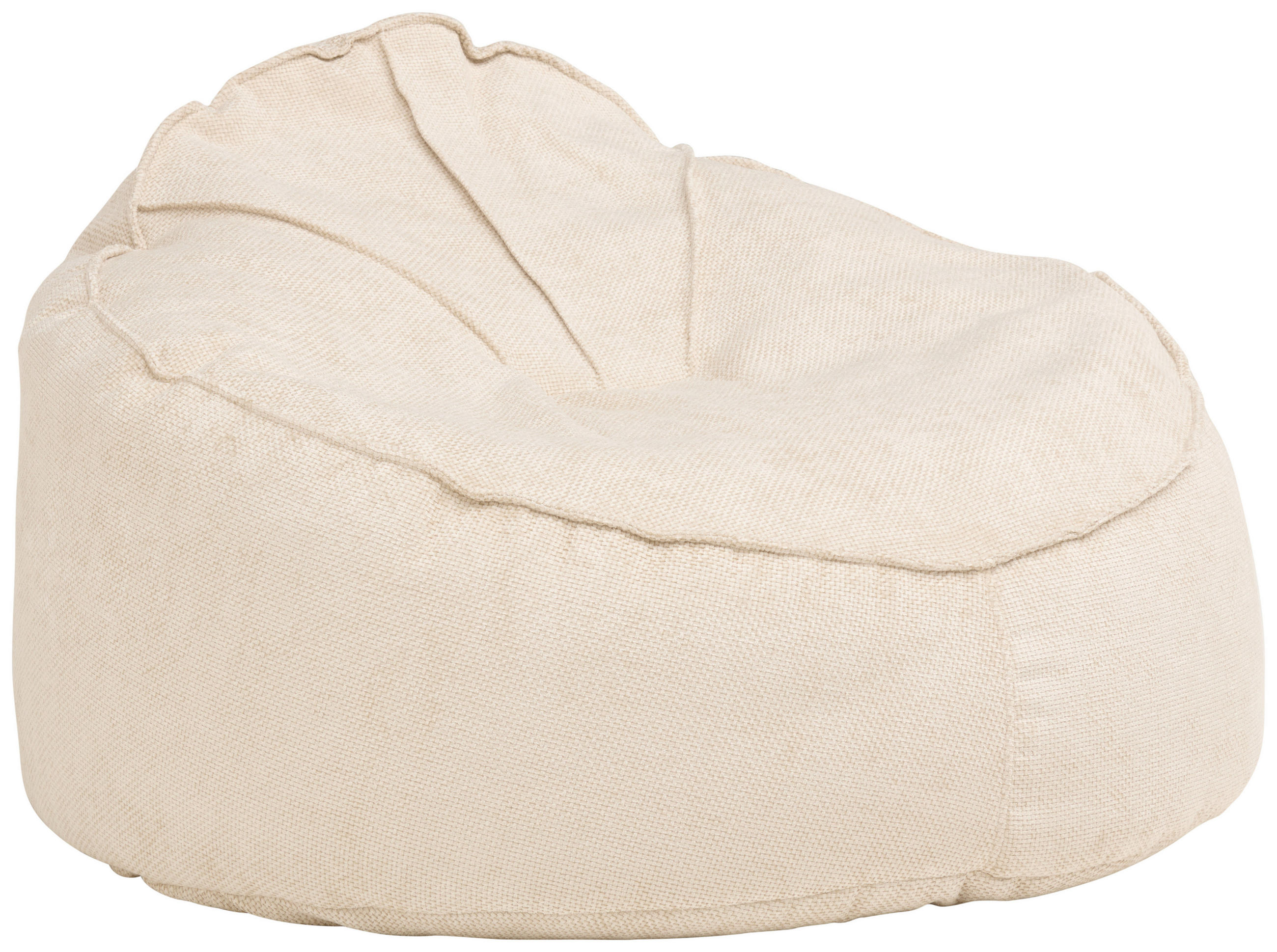 SITZSACK 125/79/125 cm  350 l  - Creme, Design, Textil (125/79/125cm)