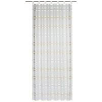 SCHLAUFENSCHAL  halbtransparent   140/255 cm 2 Stück  - Beige, Basics, Textil (140/255cm)