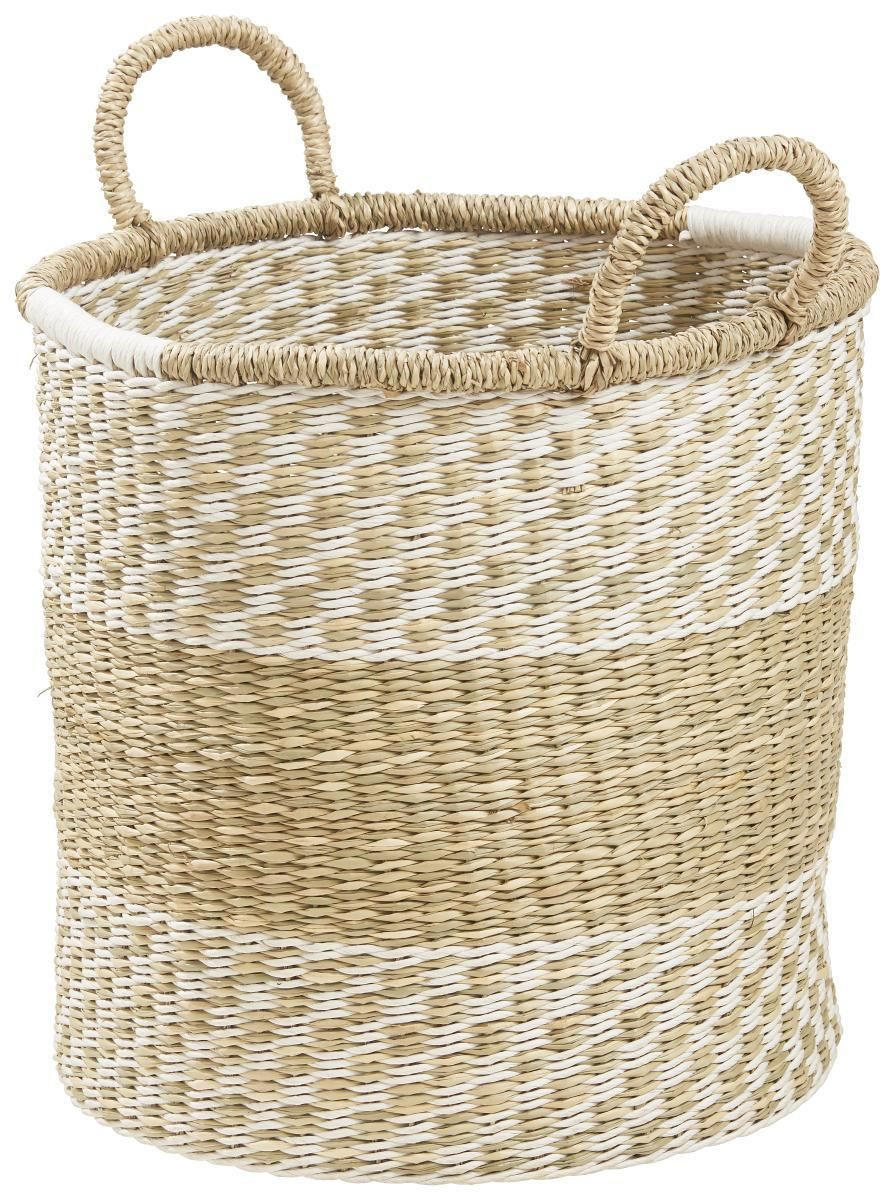 KAMINKORB - Weiss/Naturfarben, Lifestyle, Naturmaterialien/Papier (31/40cm) - Landscape