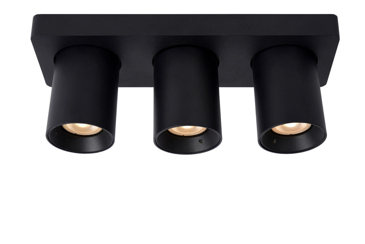 LED-STRAHLER - Schwarz, Konventionell, Metall (30/10/11.5cm) - Lucide