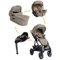KINDERWAGENSET Vinca 4in1 inkl. i-Level Pro und i-Base Encore  - Greige/Schwarz, Basics, Metall (65/109/97cm) - JOIE SIGNATURE