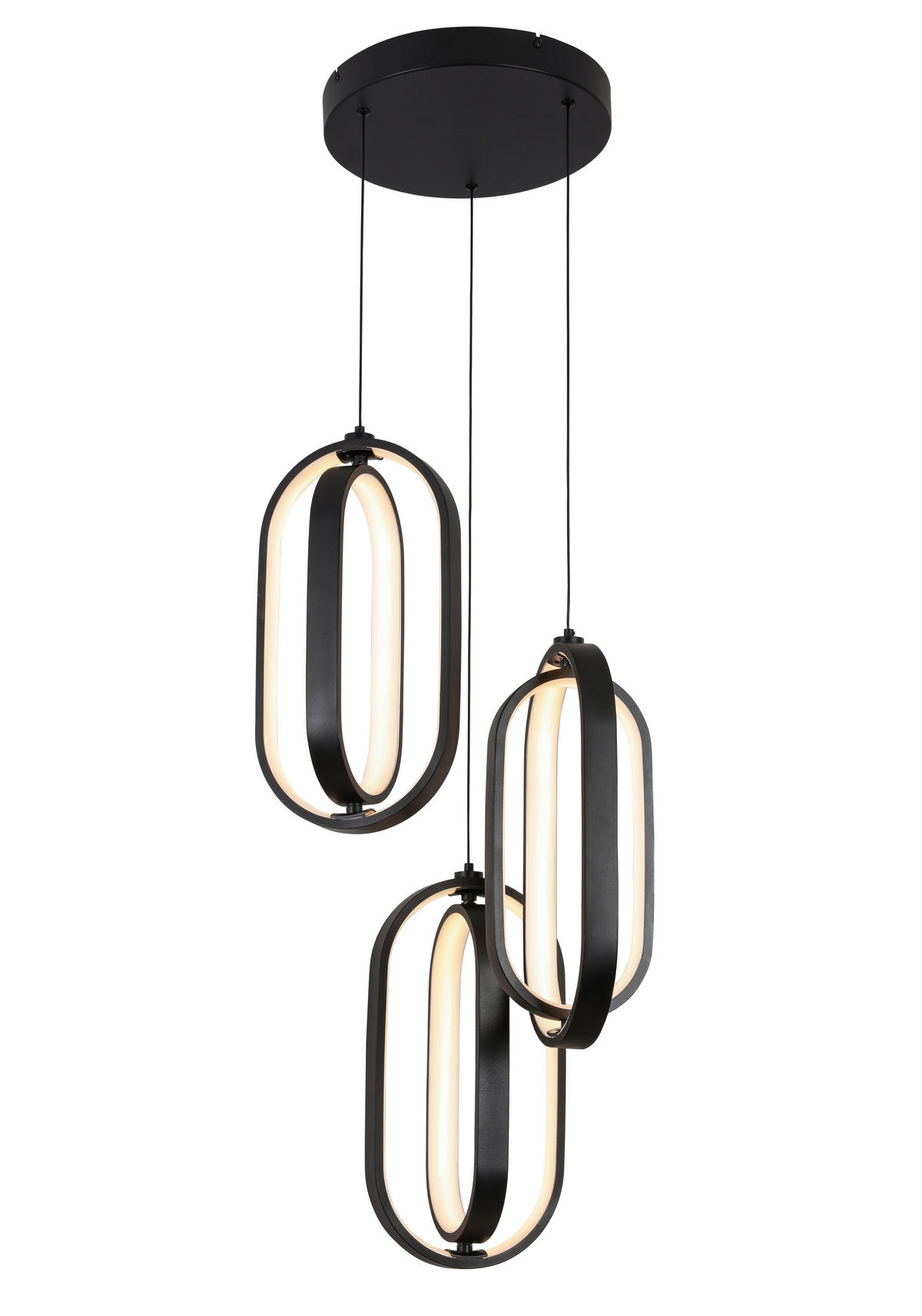 LED-HÄNGELEUCHTE 34/250 cm  - Schwarz, Design, Kunststoff/Metall (34/250cm) - Novel