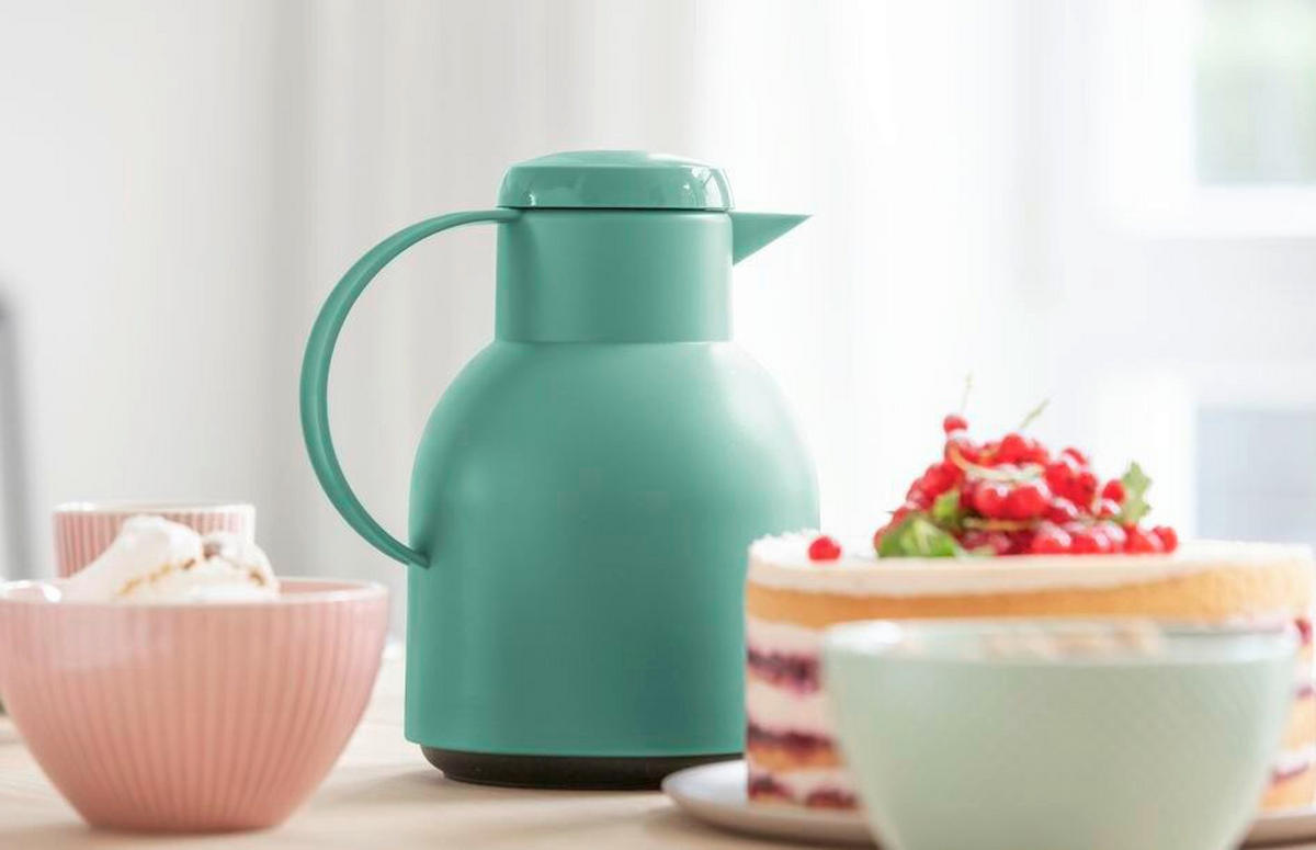 ISOLIERKANNE SAMBA 1,0 L  - Grün, Basics, Kunststoff (1,0l) - Emsa