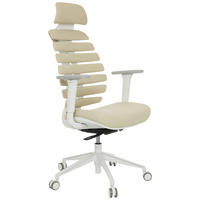 DREHSTUHL  in Flachgewebe Beige  - Beige/Weiß, MODERN, Kunststoff/Textil (67/116 - 133/65cm) - MID.YOU