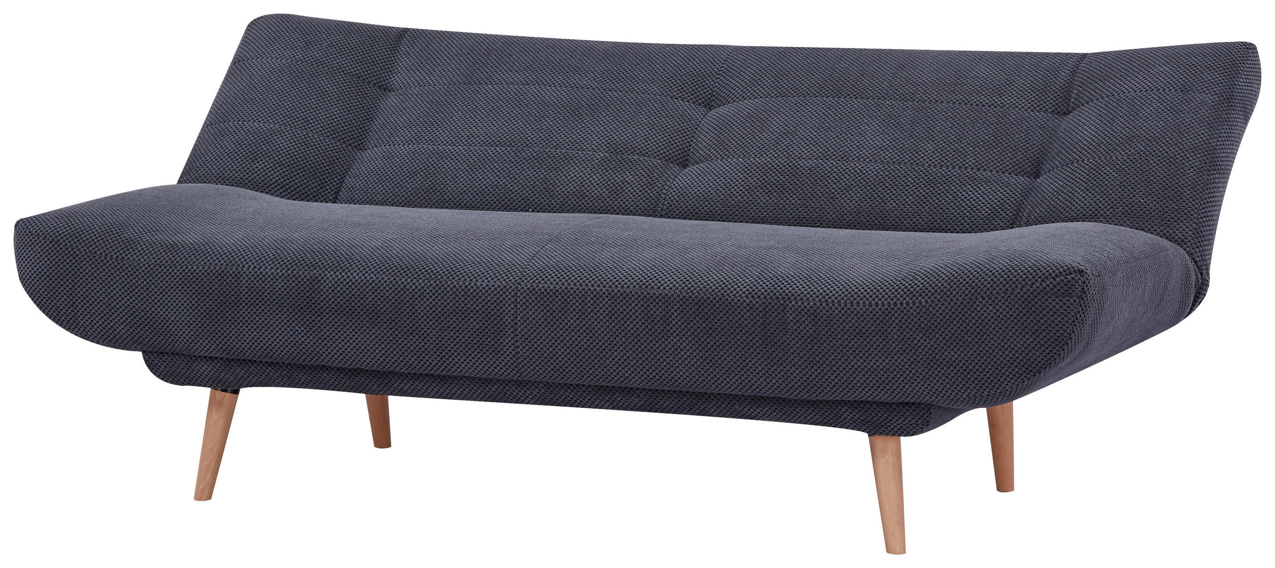 SCHLAFSOFA in Cord Dunkelgrau  - Dunkelgrau/Naturfarben, Design, Holz/Textil (188/88/86cm) - MID.YOU