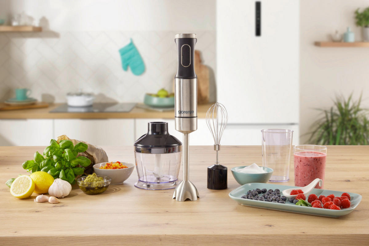 STABMIXER-SET  - Edelstahlfarben, Trend (6,8/40,7/8,2cm) - Gorenje