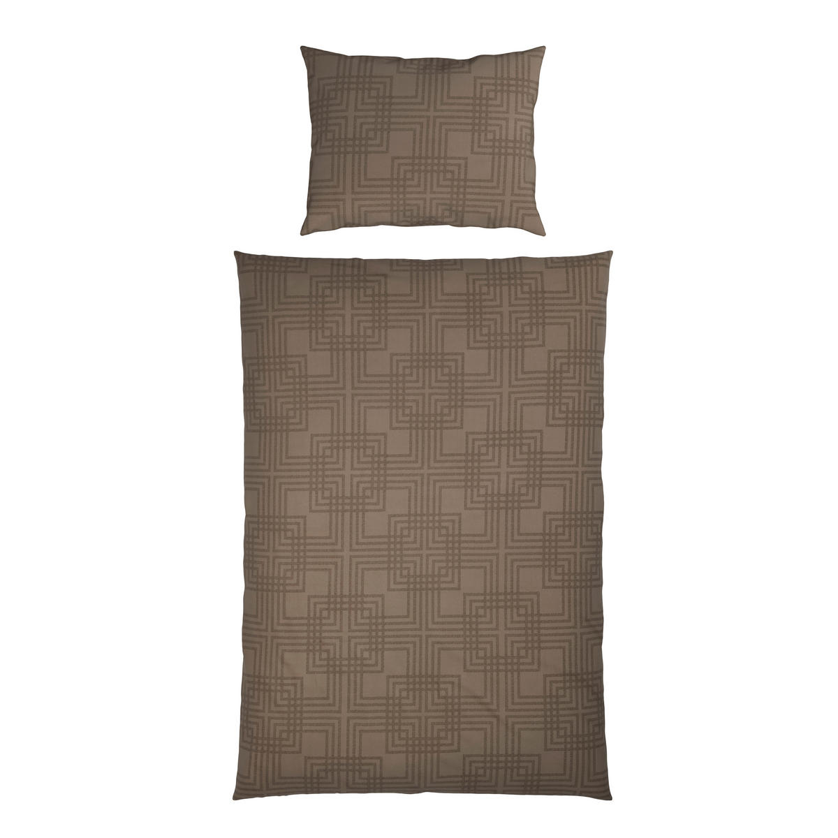 BETTWÄSCHE 3-teilig Satin 140/200 cm  - Mokka, Basics, Textil (140/200cm) - Fleuresse