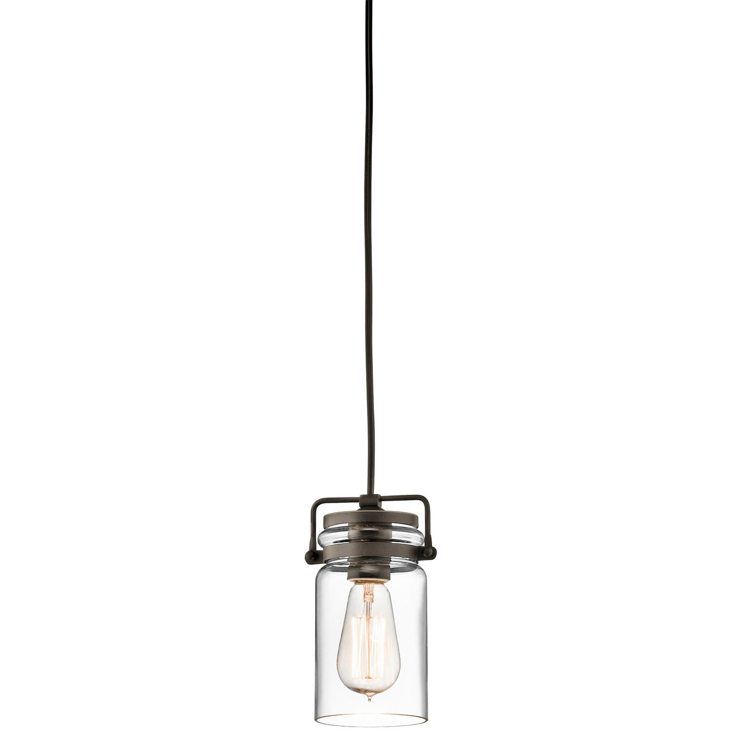 HÄNGELEUCHTE 12/25.3 cm  - Bronzefarben, LIFESTYLE, Glas/Metall (12/25.3cm) - Elstead Lighting
